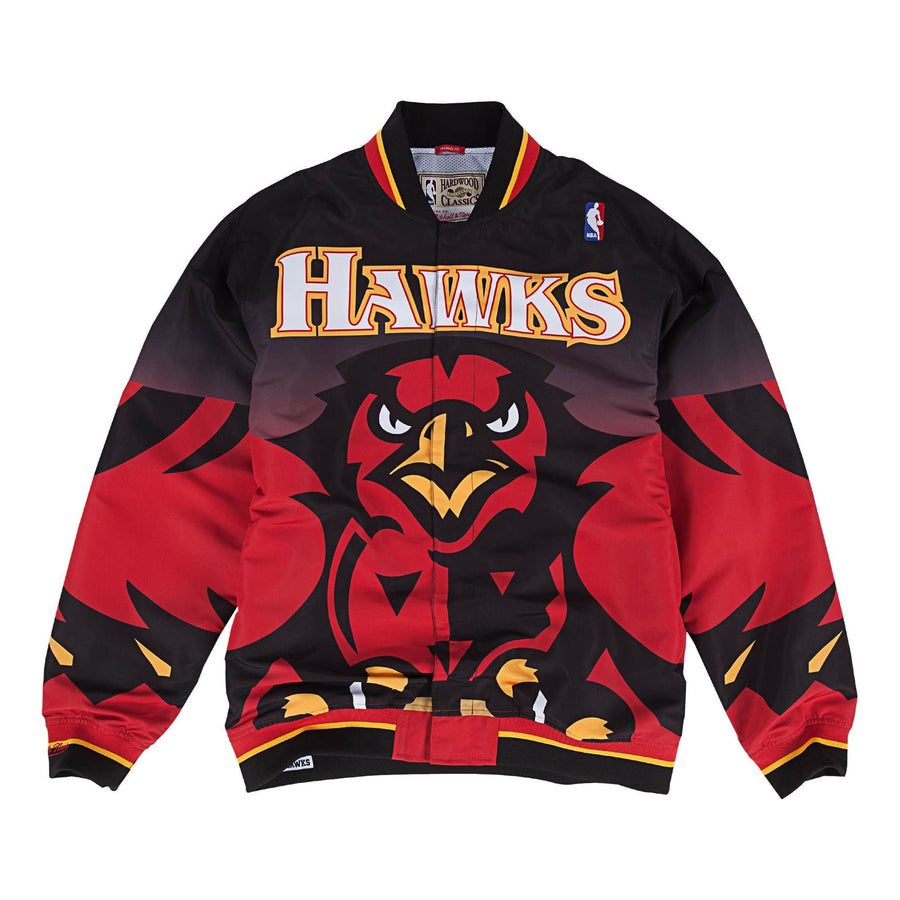 

Куртка Mitchell & Ness NBA Authentic Atlanta Hawks 1995-96 Warm Up Jacket 'Black Red', черный