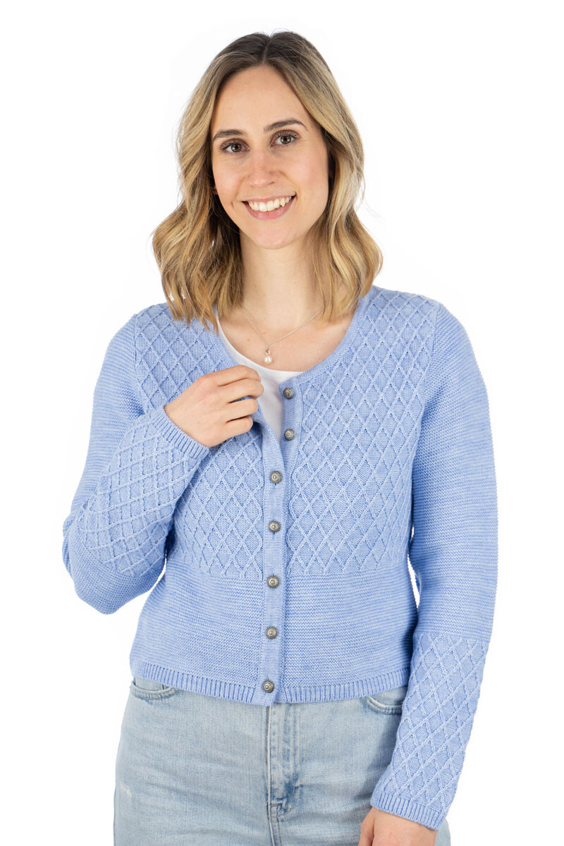 

Кардиган OS Trachten Strickjacke Swoyar, цвет hellblau/bleu
