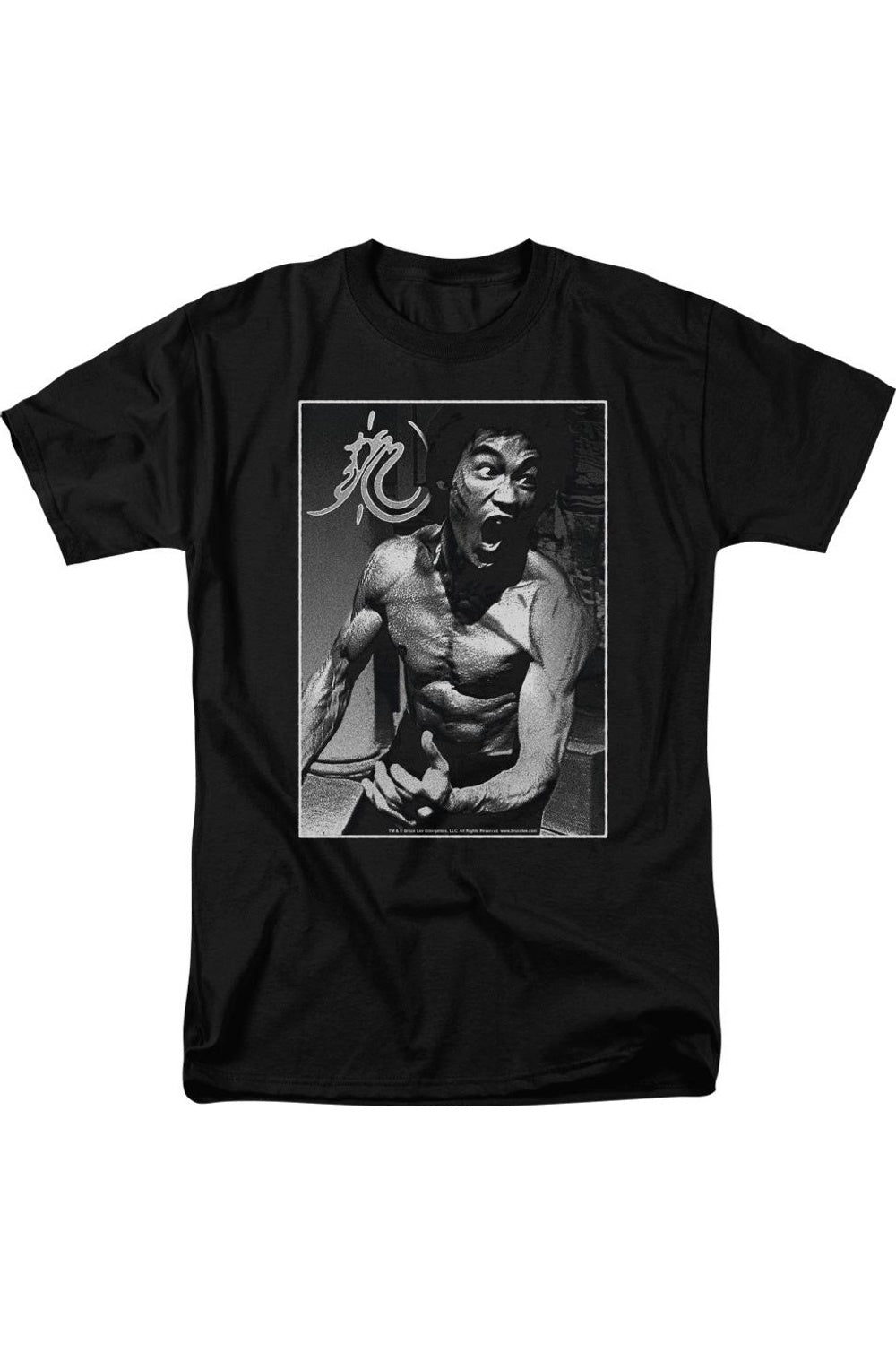 

Футболка с коротким рукавом для взрослых Bruce Lee Focused Rage Gildan, черный
