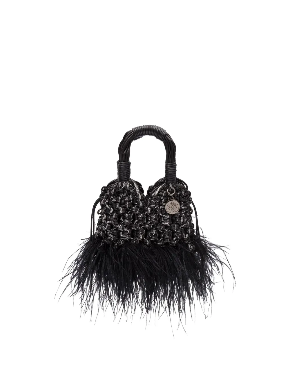 

Сумка-тоут Glam Plumas с перьями Isla, черный