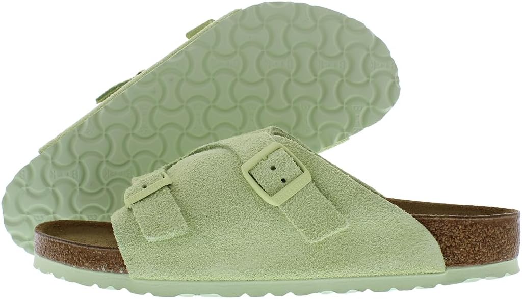 

Сандалии Birkenstock Unisex Zurich BS из замши с тиснением, Faded Lime