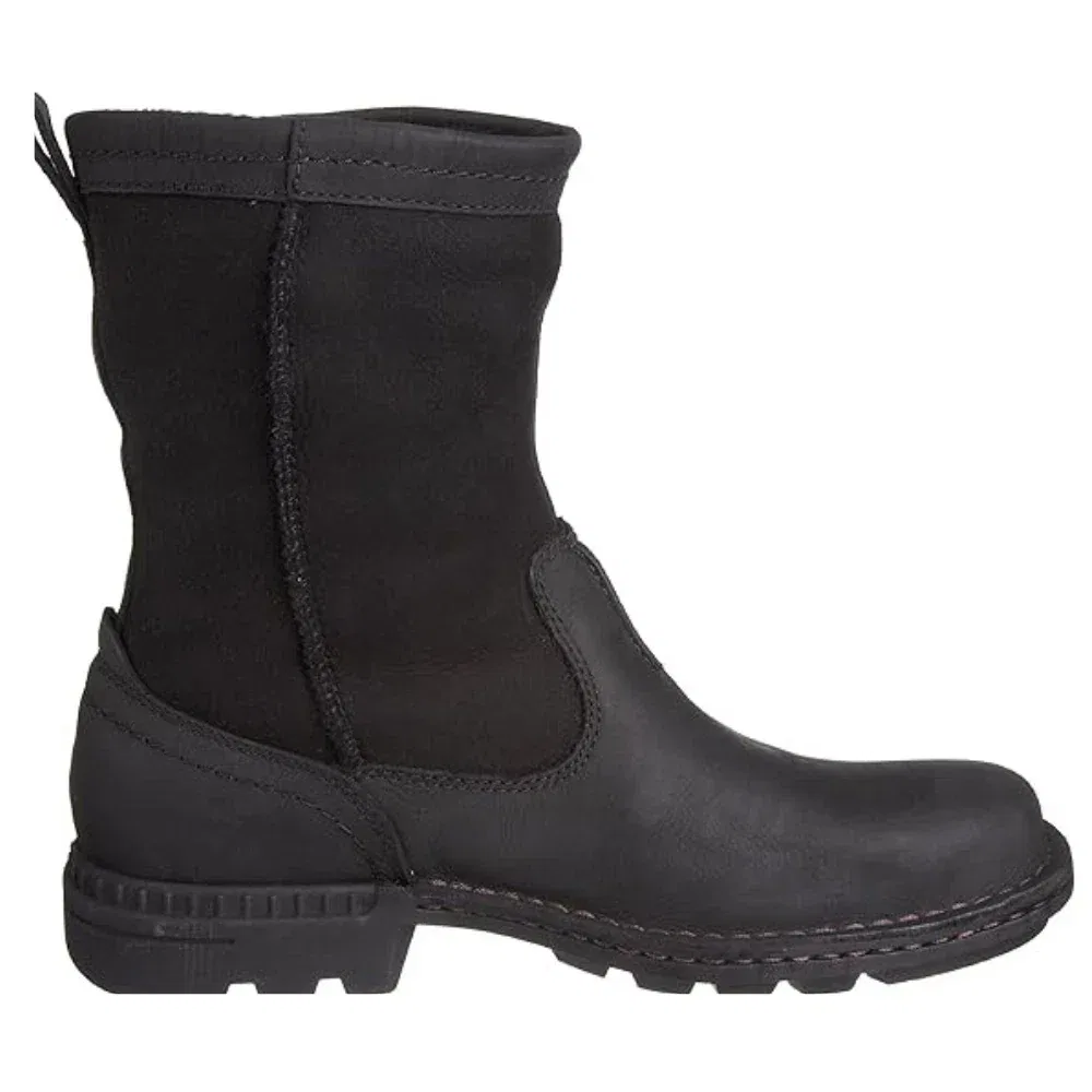 Мужские сапоги UGG Hartsville, черные, кожаные, водонепроницаемые, на подкладке из овчины, GBNC447 — фото 2