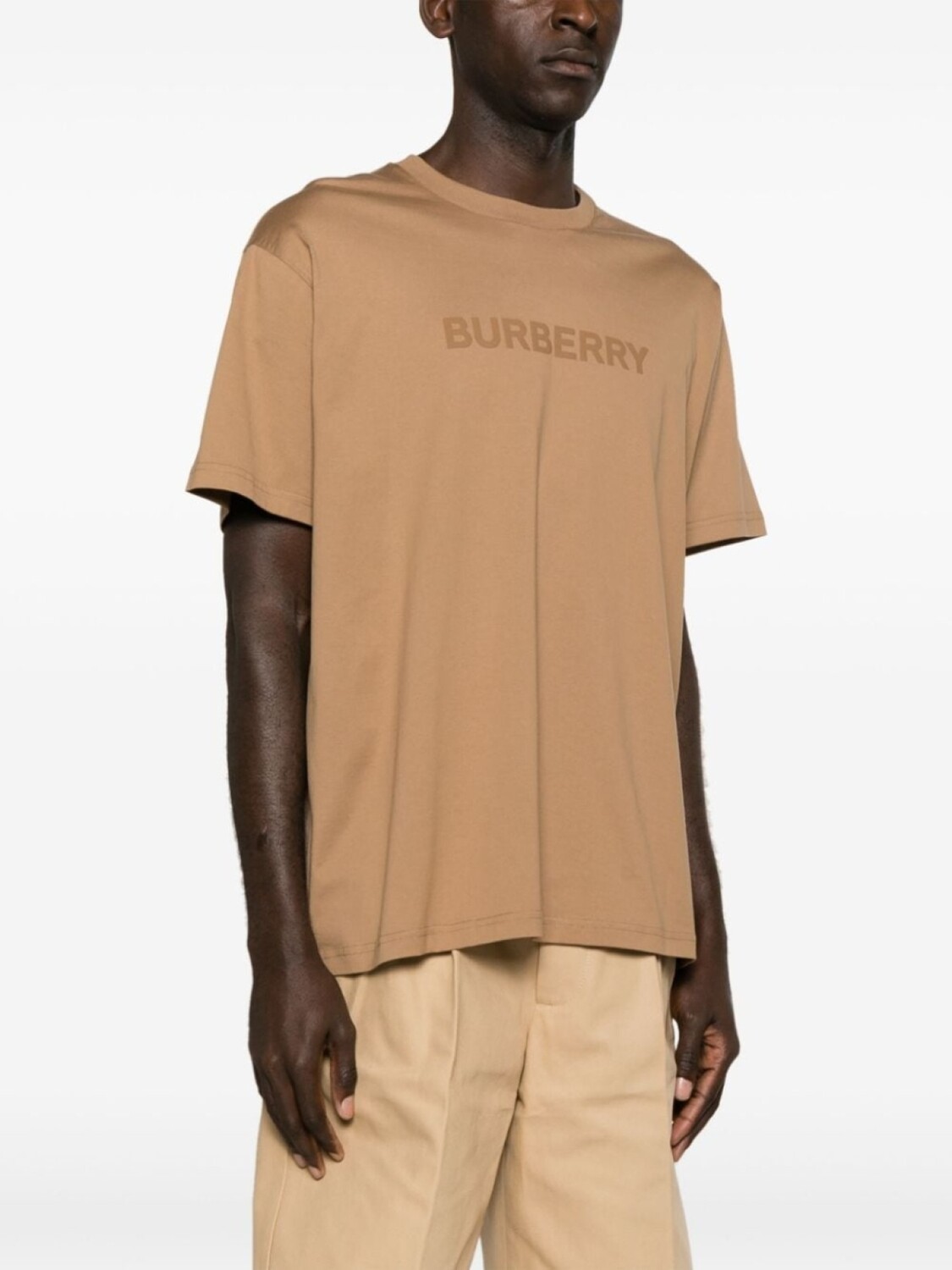 Футболка Burberry с логотипом, коричневый — фото 3