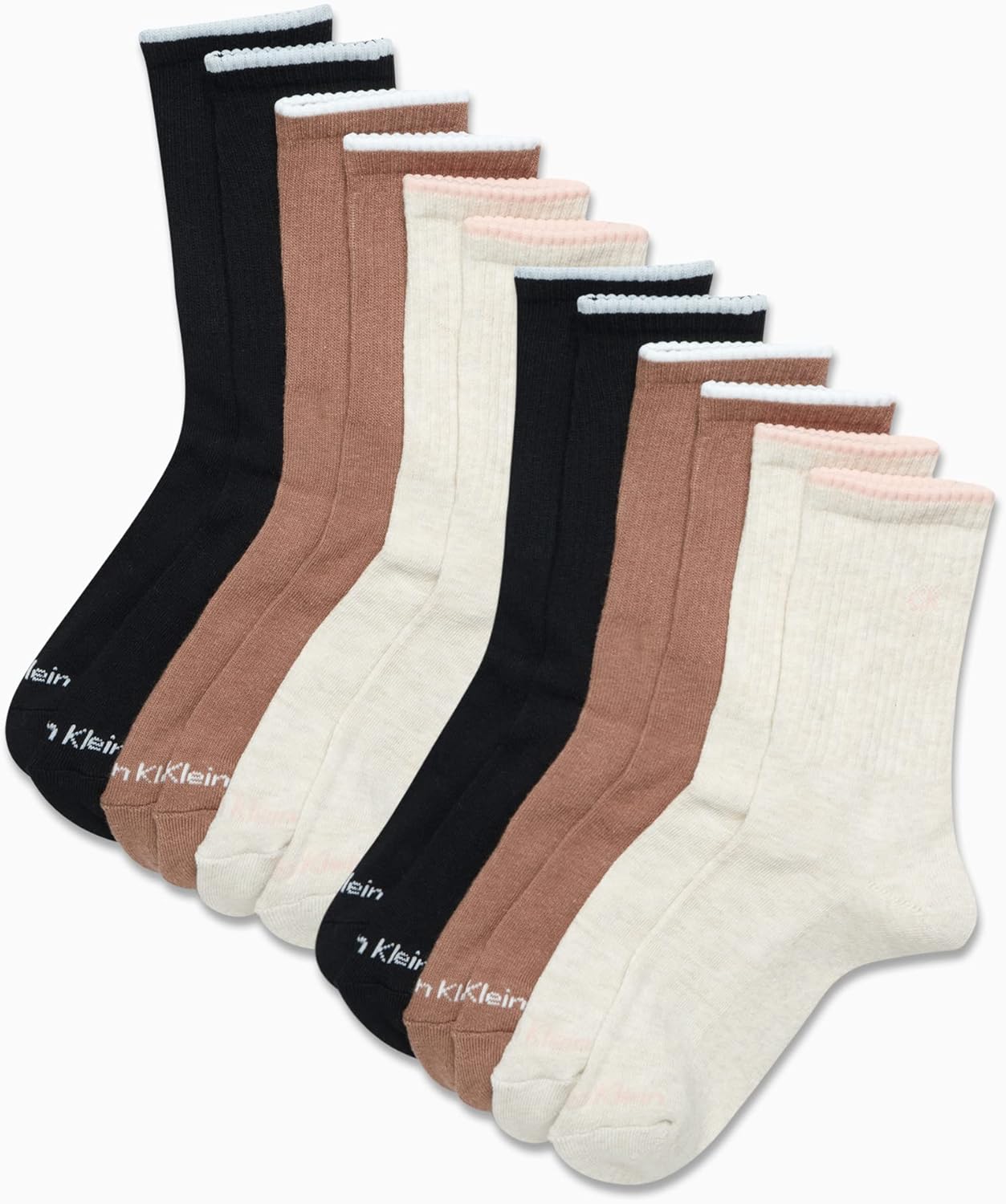 Женские носки Calvin Klein - спортивные носки с мягкой подошвой (12 шт.), Oatmeal Heather Assorted — фото 2