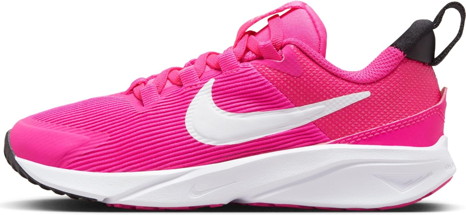 Детские кроссовки Nike Star Runner Unisex-Child 4 Nn (Gs), белый/черный/розовый