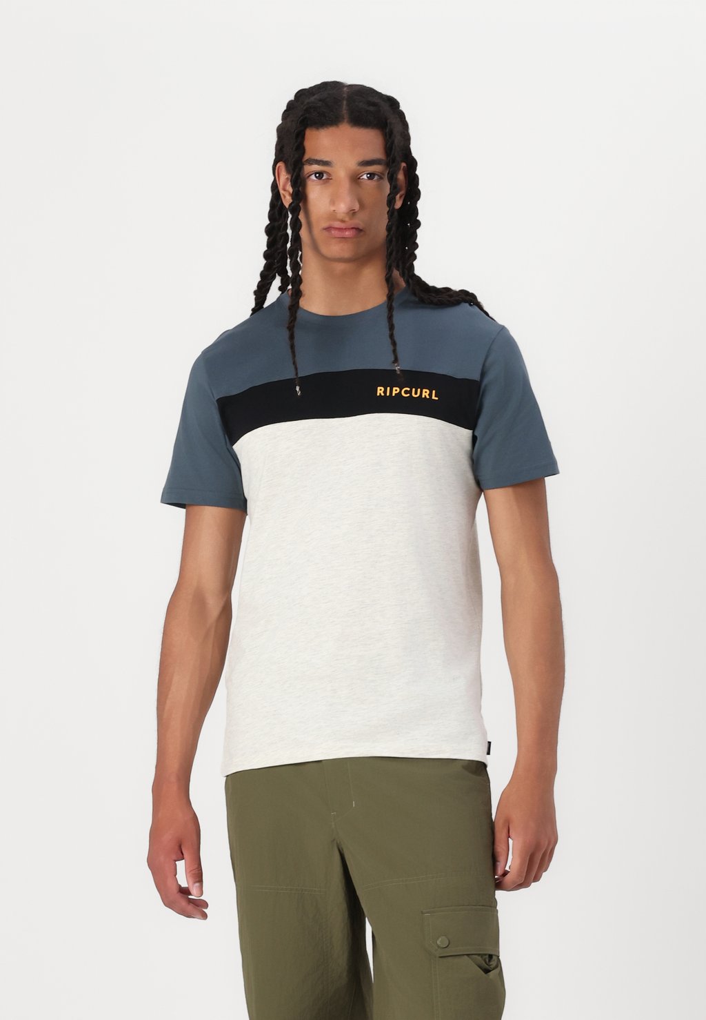 

Футболка с принтом UNDERTOW PANEL TEE UNISEX Rip Curl, коричневый