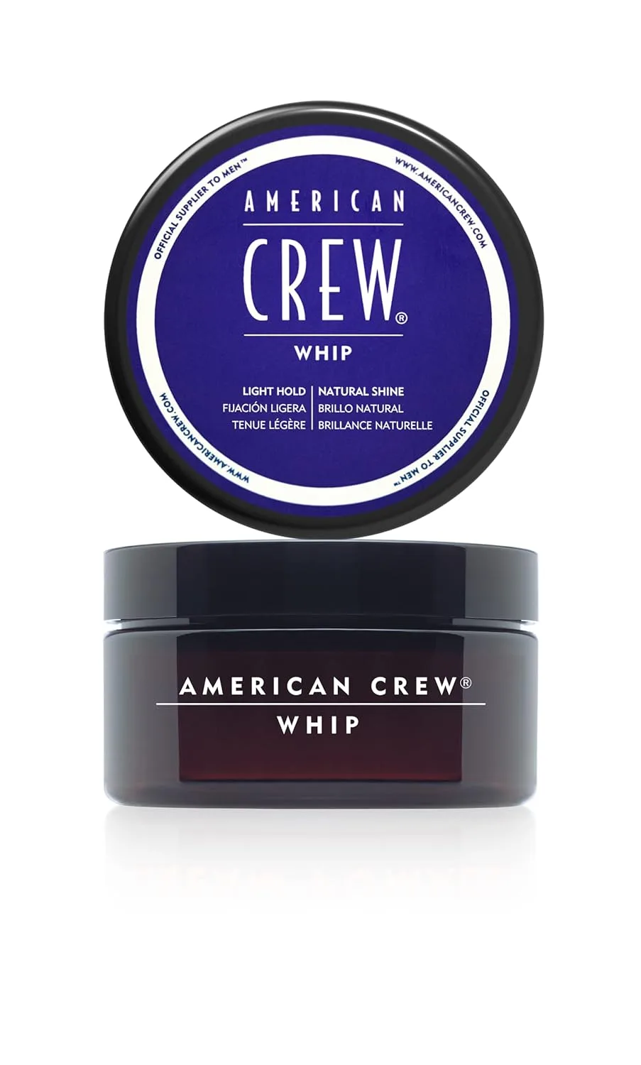 Крем для укладки волос American Crew Men's Whip Styling Cream (старая версия), как гель для волос, с легкой фиксацией и естественным блеском, 3 унции (1 упаковка).