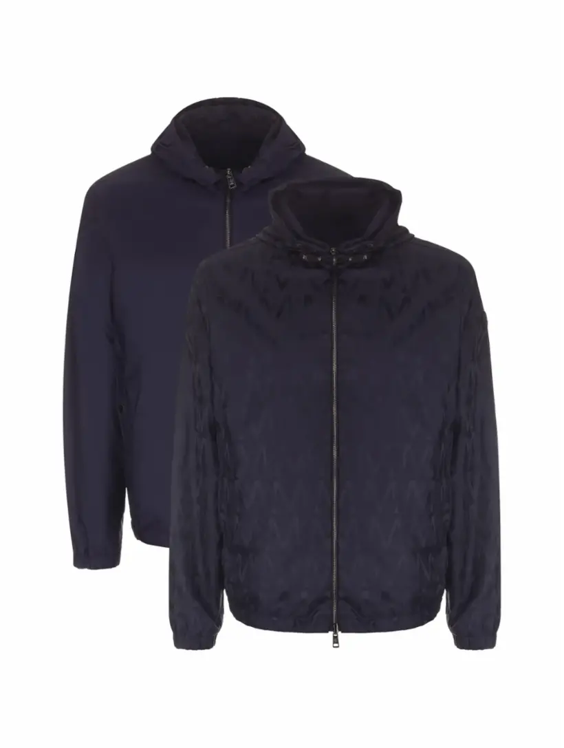 

Двусторонняя ветровка Lepontine Moncler, тёмно-синий