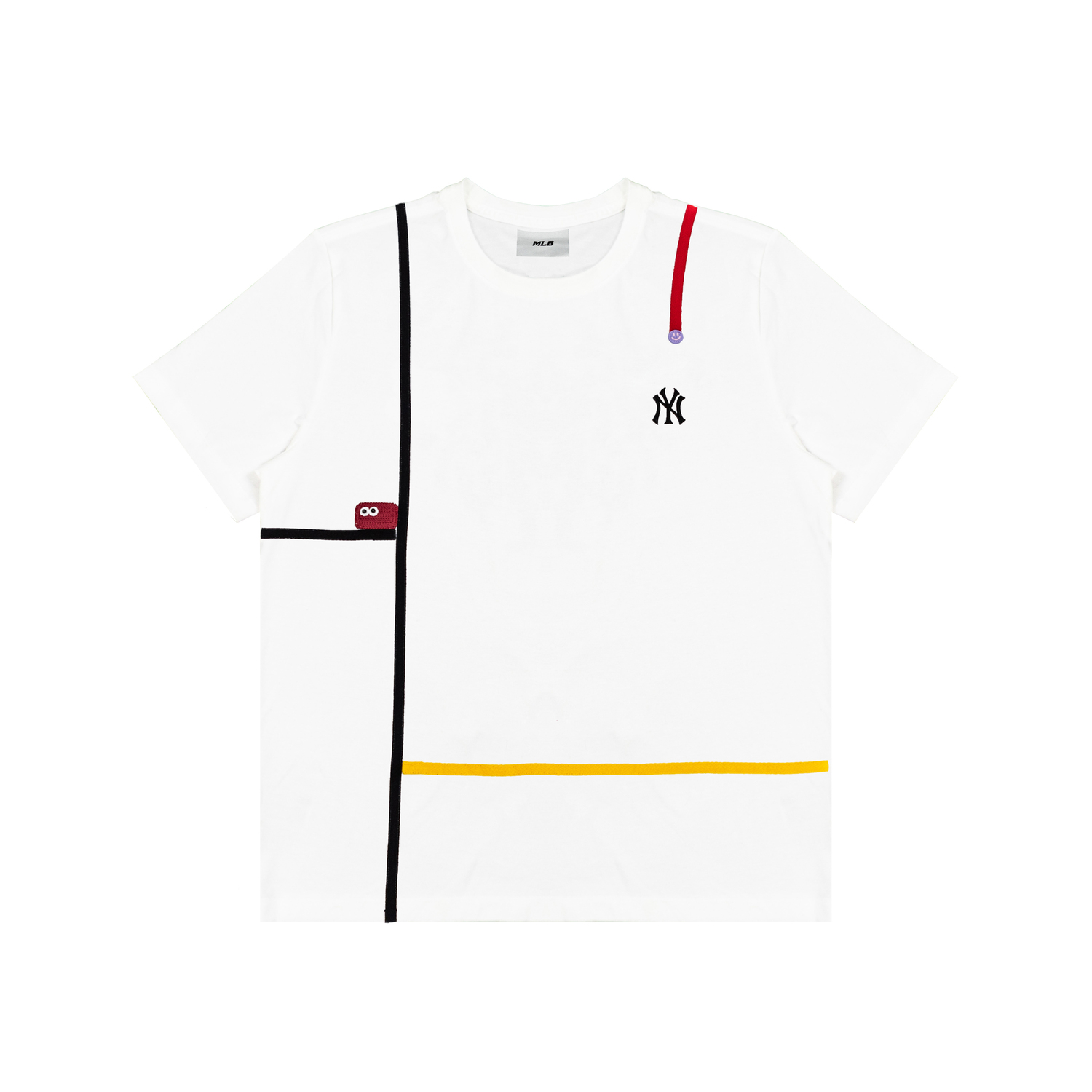 

MLB Футболка New York Yankees Casual Versatile с коротким рукавом унисекс White