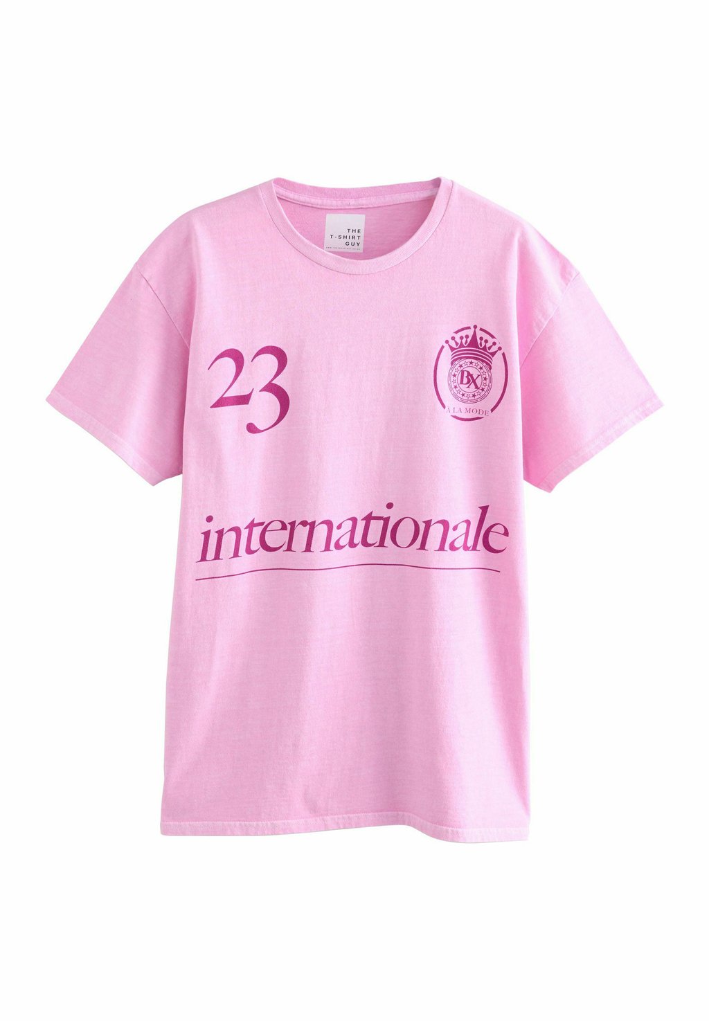 

Футболка с принтом SPORTY FOOTBALL INSPIRED GRAPHIC SHORT SLEEVE CREW NECK Next, розовый