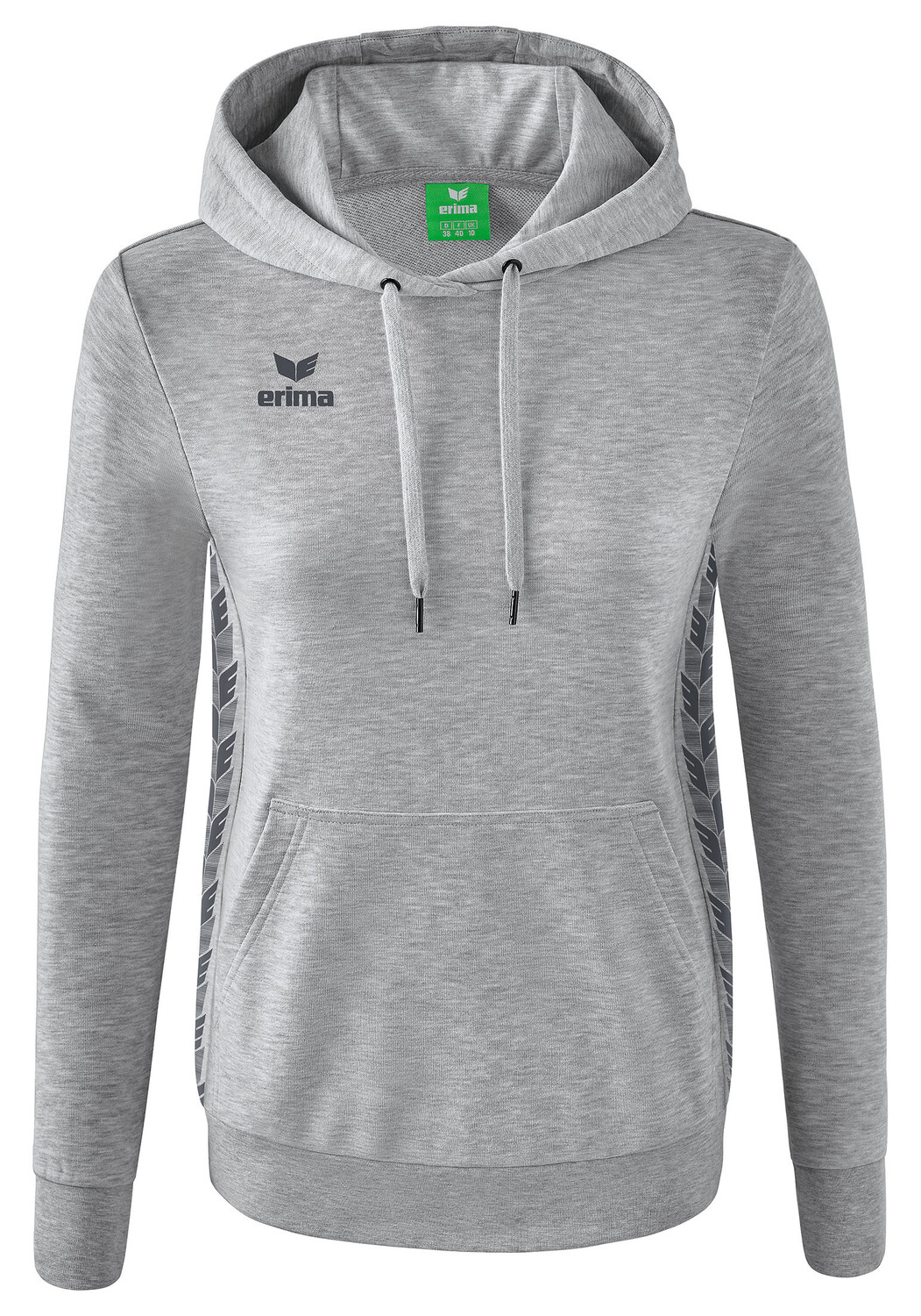 

Толстовка erima Essential Team Kapuzensweat, цвет hellgrau melange/slate grey