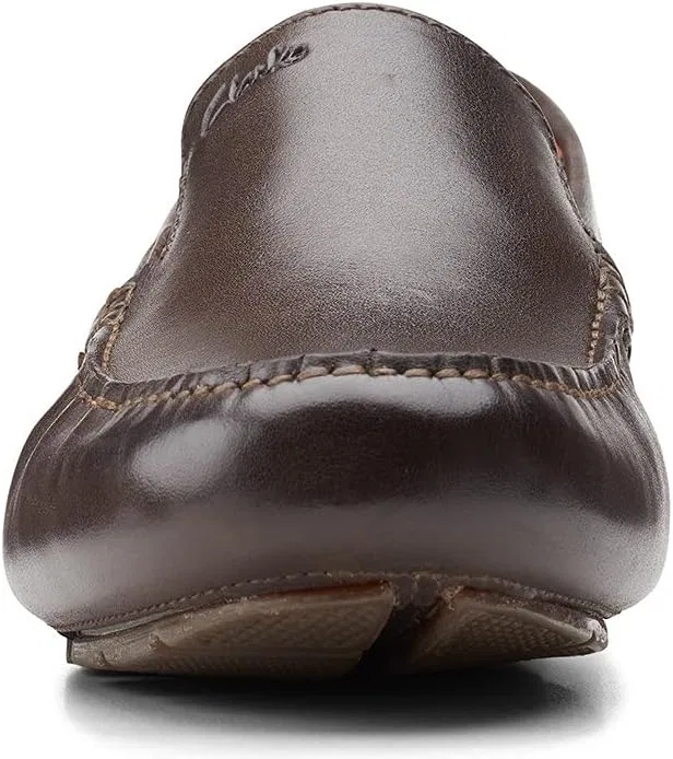 Лоферы Clarks из темно-коричневой кожи — фото 4