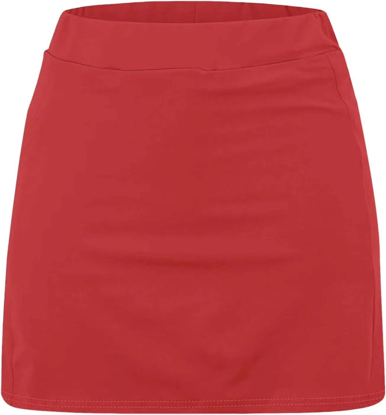 Юбка-шорты для девочек Athletic Skort, высокая талия, теннисная юбка со встроенными шортами, красный — фото 4