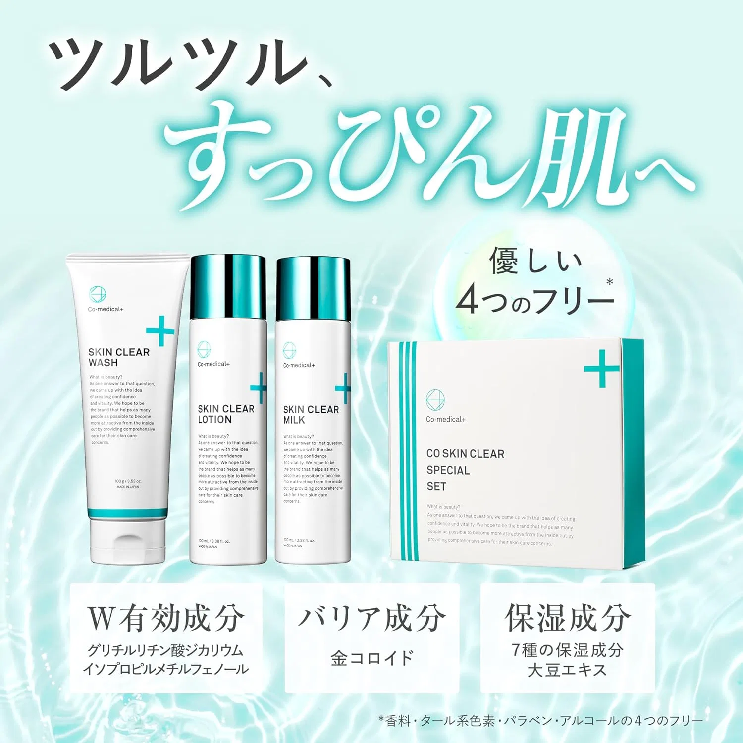 Набор для ухода за кожей Co-medical+ CO Medicated Skin Clear Special Set, 10-дневный курс, против акне — фото 3