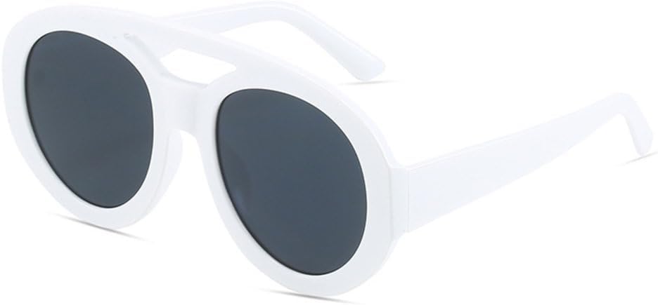 

Винтажные круглые солнцезащитные очки с двойным оправой для женщин, модные солнцезащитные очки с градиентным переходом цвета, сексуальные коричневые оттенки для вечеринок MTZJH, White Gray