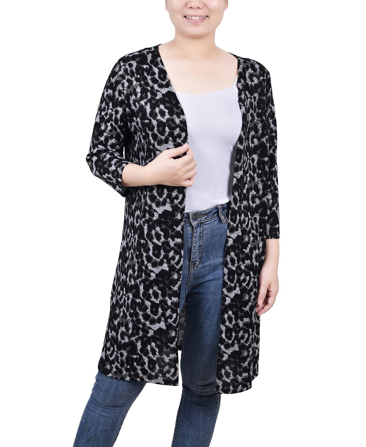 

Женский вязаный кардиган с рукавом 3/4 NY Collection