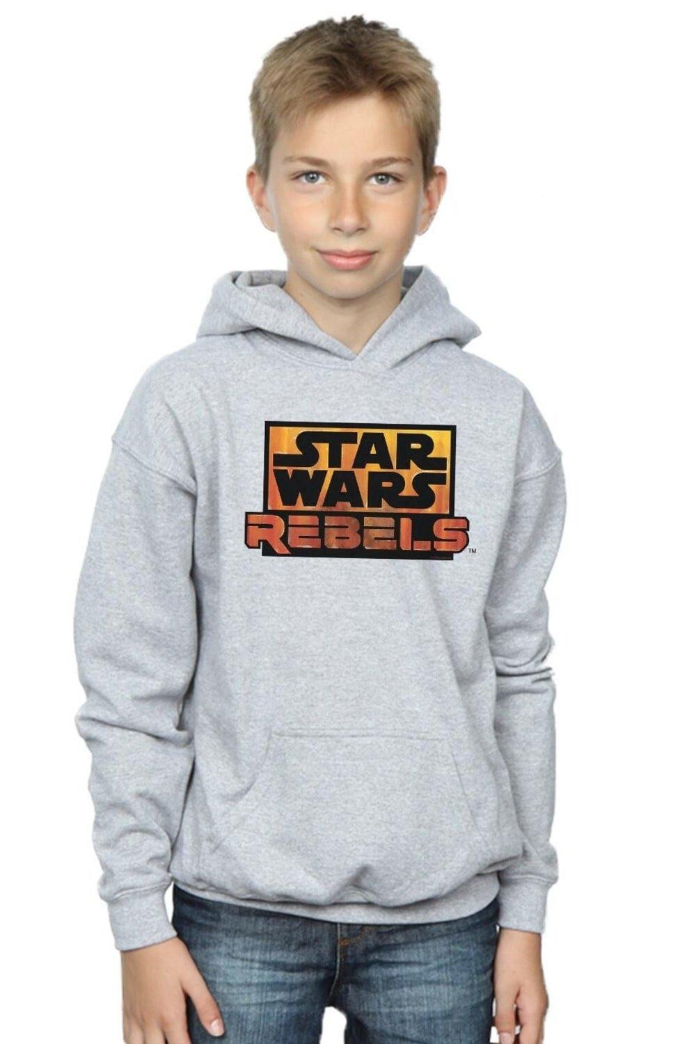 

Толстовка с логотипом Rebels Star Wars, серый