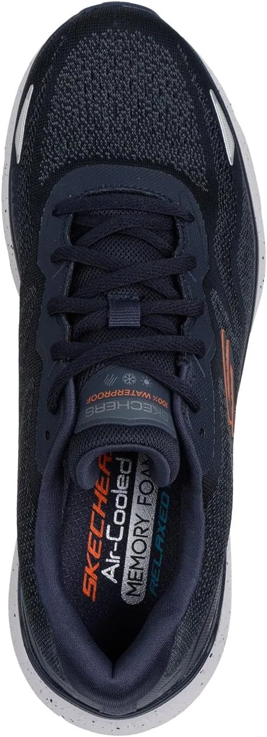 Кроссовки Skechers Herren Edgeride Konzo, Navy Mesh Orange Pu — фото 3