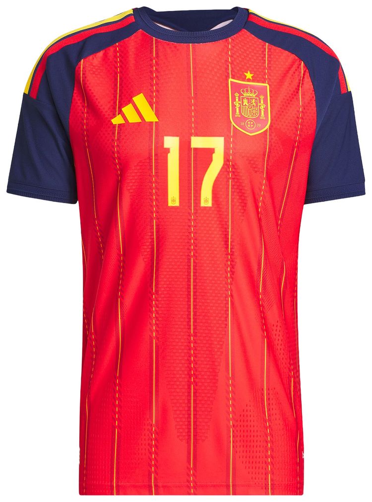 

Футболка Adidas Spain 26 Home Williams Jr Authentic Jersey, красный