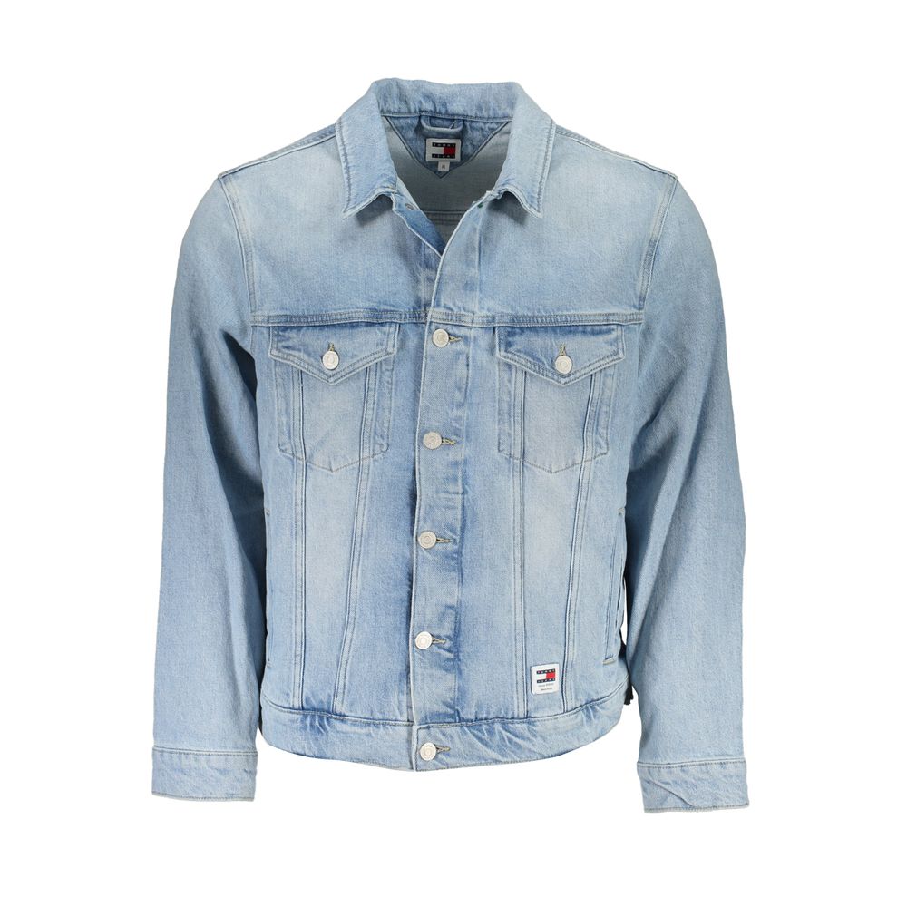 

Мужская куртка Tommy Hilfiger из хлопка синего цвета