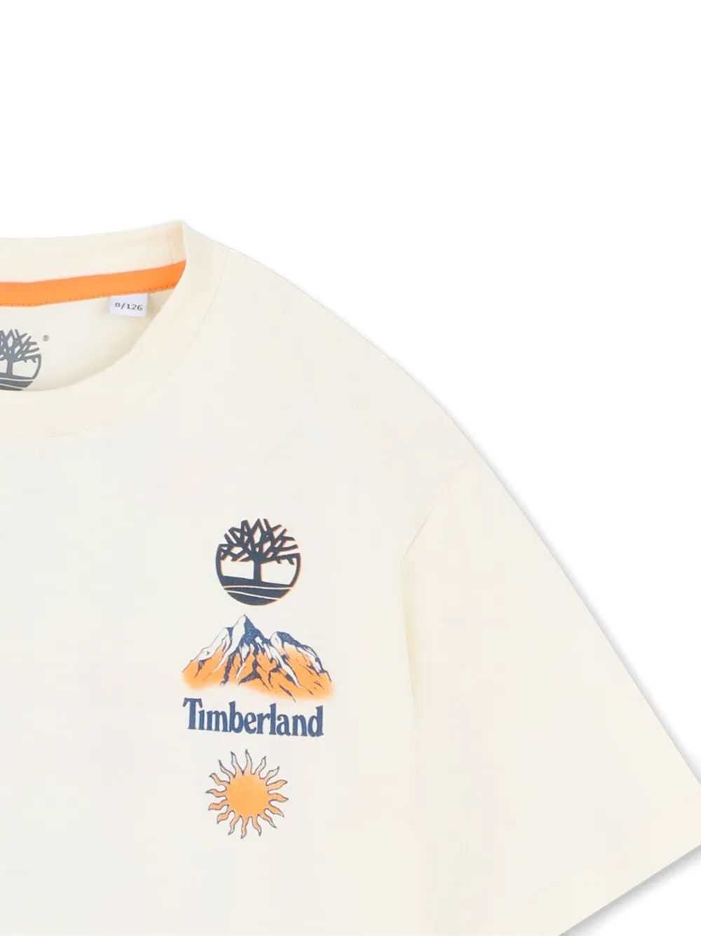 Футболка с графическим принтом Timberland Kids, нейтральный — фото 3