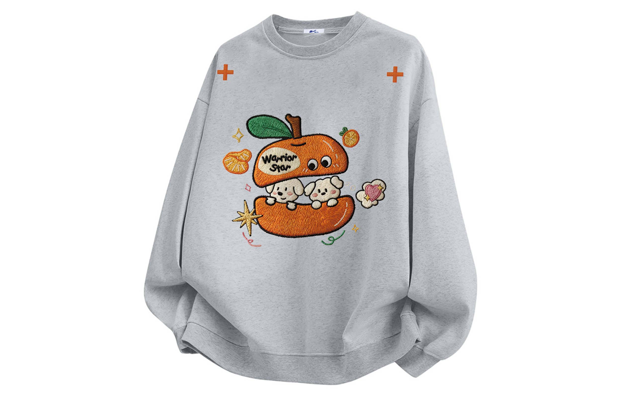 

Свитшот Unisex Crew Neck Thickened Regular WARRIOR, светло-heather серый (regular edition)