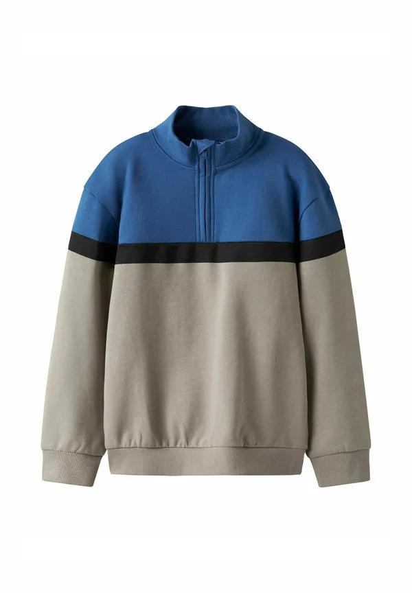 Толстовка с застежкой-молнией до середины груди Name It, Vintage Khaki — фото 3