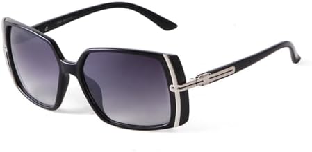 

Солнцезащитные очки большого размера для женщин 2027 года, женские солнцезащитные очки с бриллиантовыми заклепками, большие прямоугольные очки в оправе MTZJH, C1 Black