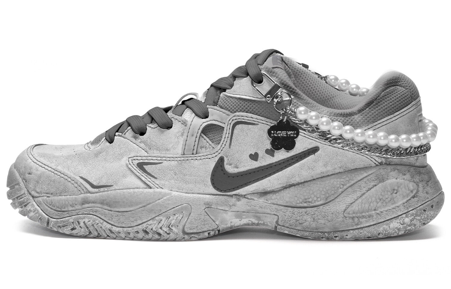 

Кроссовки Court Lite 2 Chunky для мужчин, низкие, серый/белый Nike
