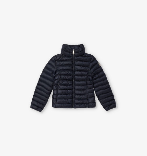 

Пуховик с логотипом Ige, 4-10 лет Moncler, синий