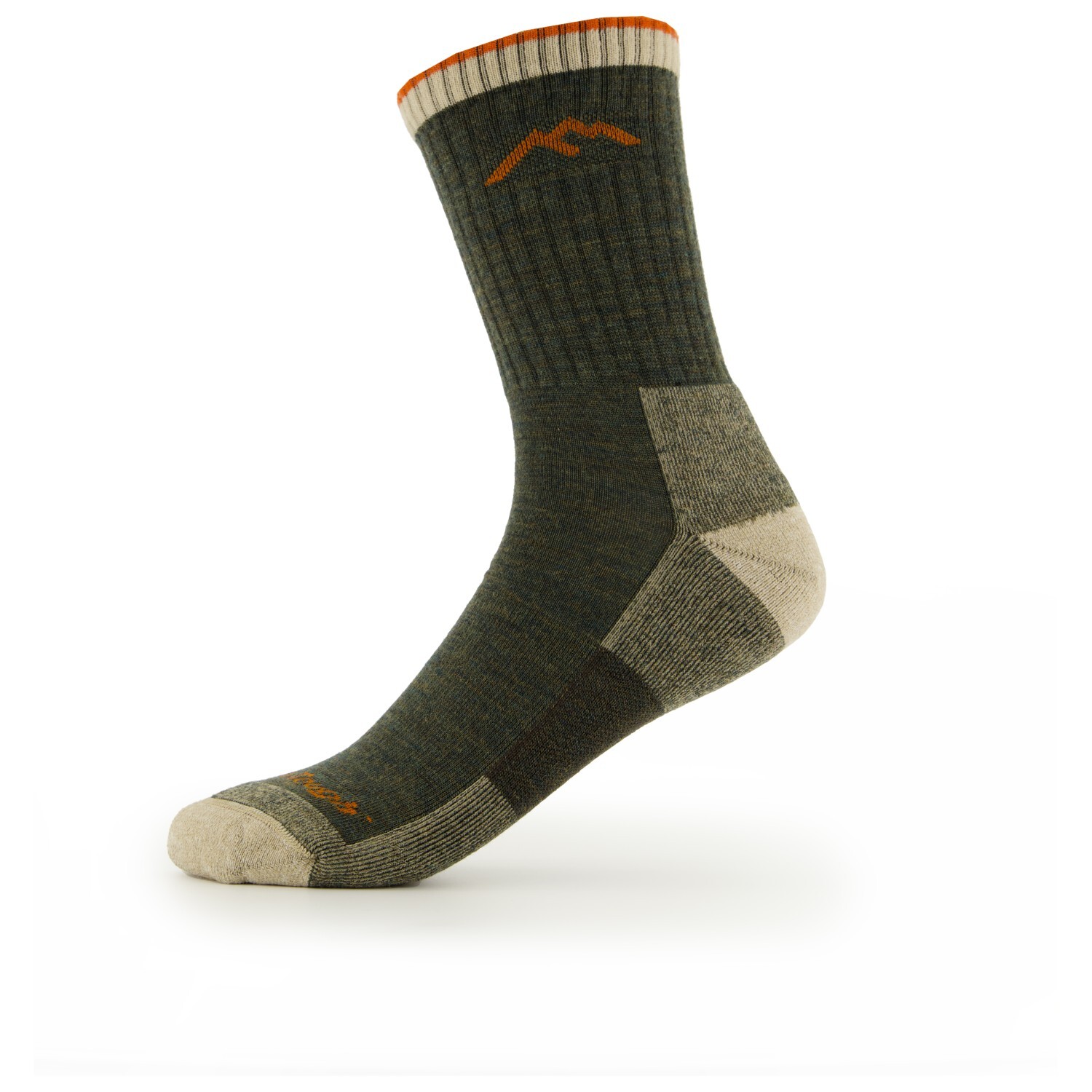 

Походные носки Darn Tough Hiker Micro Crew Midweight With Cushion, оливковый