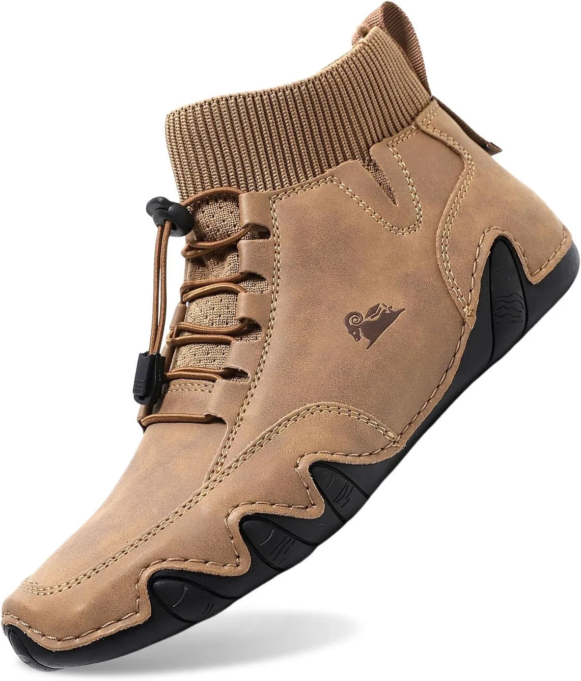 Зимняя обувь для ходьбы босиком унисекс кожаная Generisch B01 Brown — фото 4