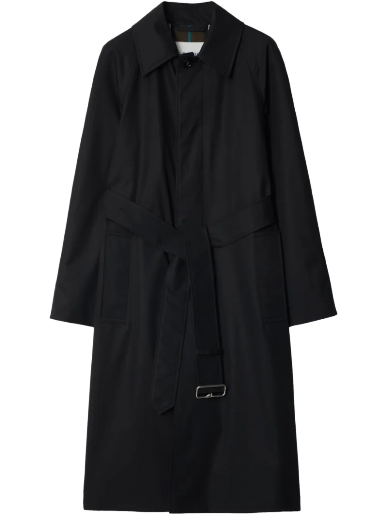 

Burberry длинное габардиновое пальто, черный