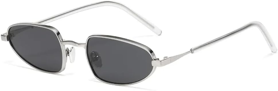 

Популярные модные солнцезащитные очки «кошачий глаз» для женщин, защита от УФ-излучения UV400, ретро-стиль, конфетные цвета, мужские солнцезащитные очки TVTBBVV, Silver Black