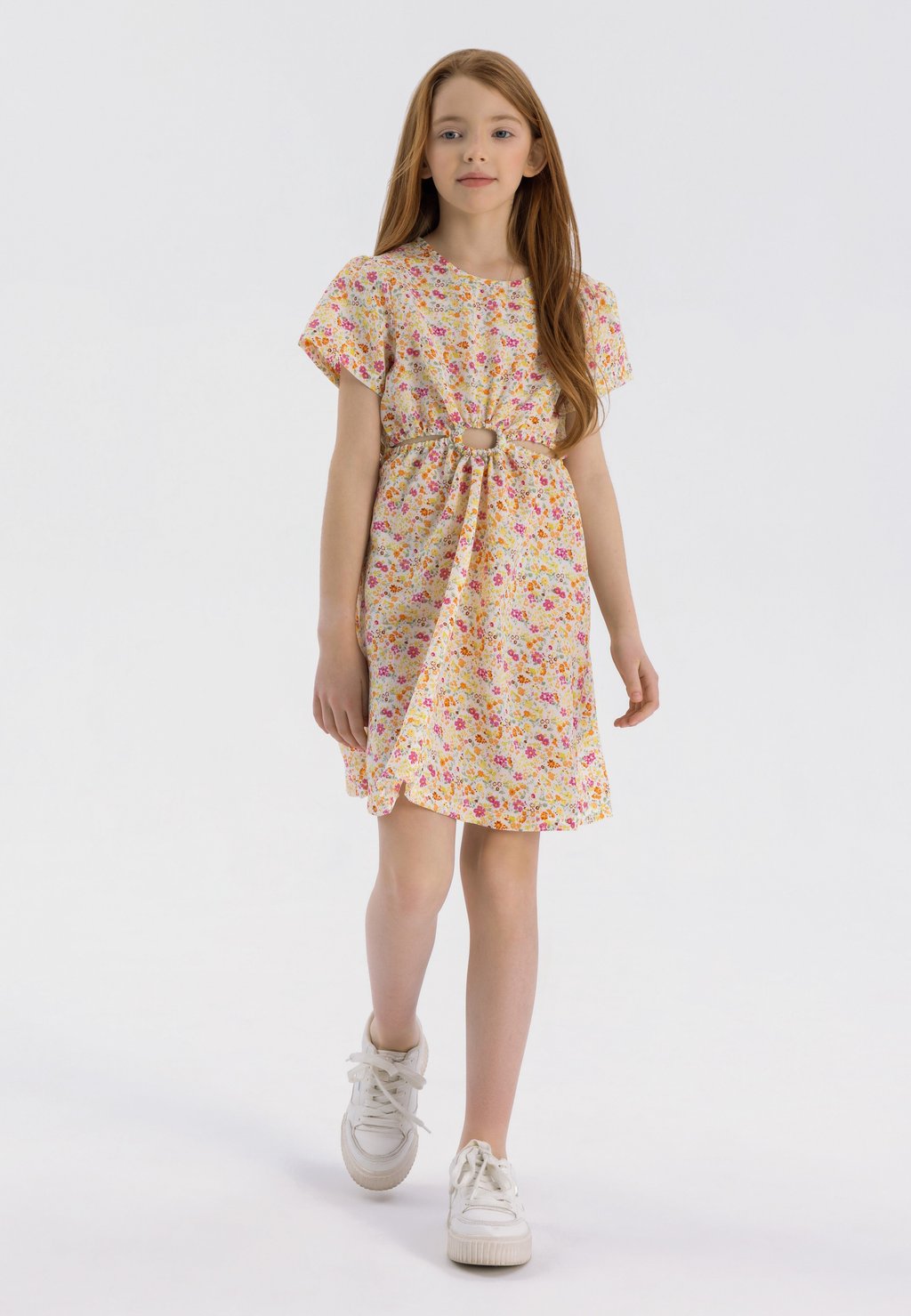 

Повседневное платье SHORT SLEEVE CUT OUT MINOTI, светло-желтый