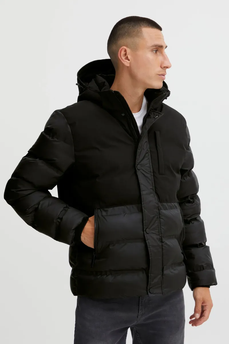 

Стеганая куртка из смесовой ткани "BLEND BHOuterwear", с капюшоном, черный