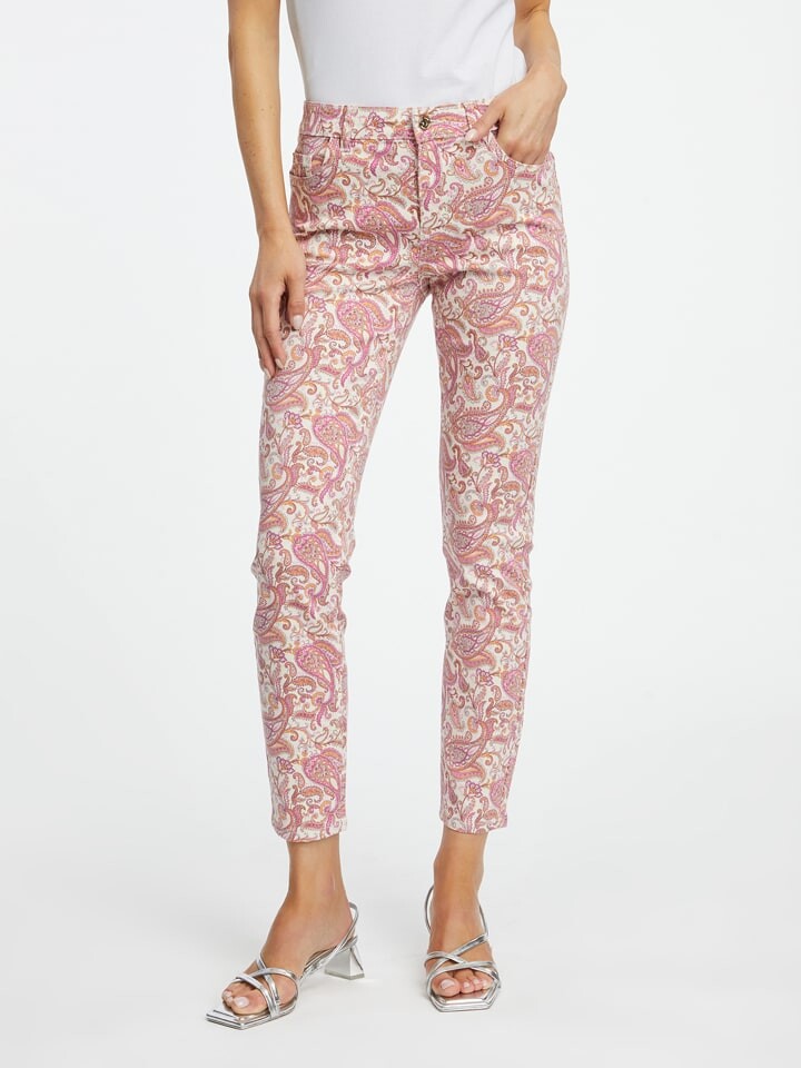 

Тканевые брюки orsay, цвет creme/fuchsia