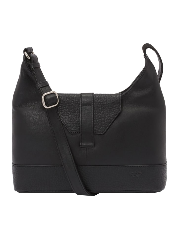 

VLD VOi Leather Design Сумка Boston Olga через плечо, кожа, 30,5 см, черная
