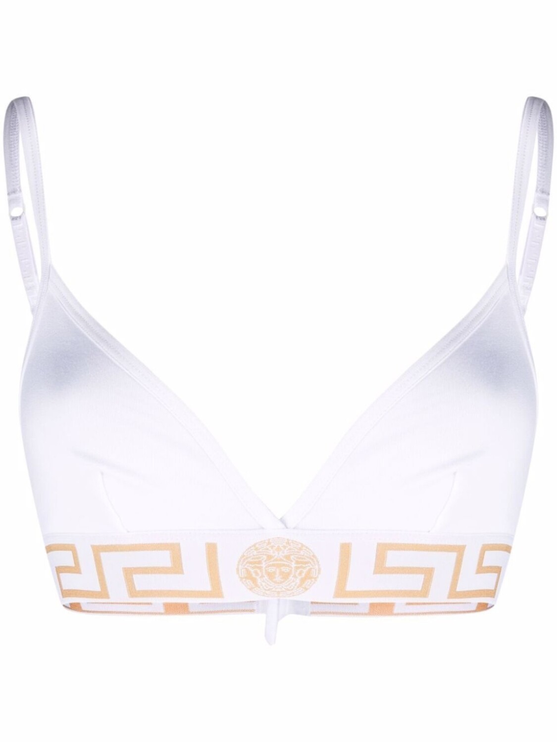 

Versace бюстгальтер-бралетт с узором Greca, белый