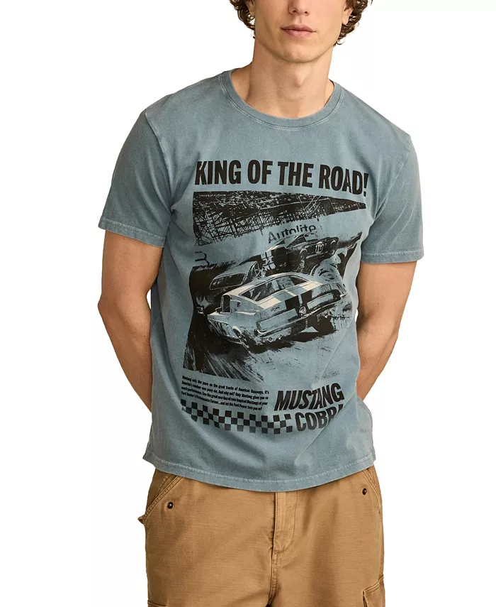 

Мужская футболка с коротким рукавом Mustang Cobra Lucky Brand, синий