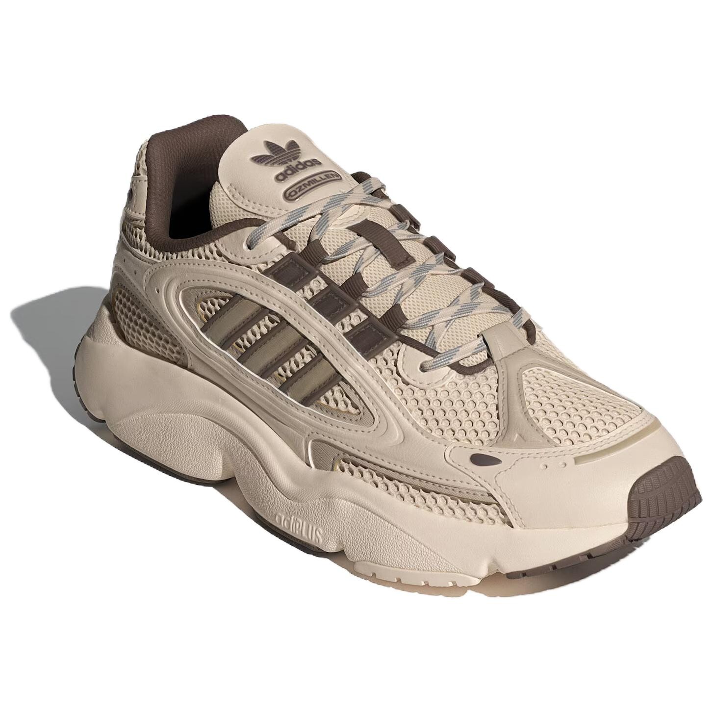 Adidas originals Ozmillen Кроссовки Женские, Light Ivory/Brown/White — фото 3