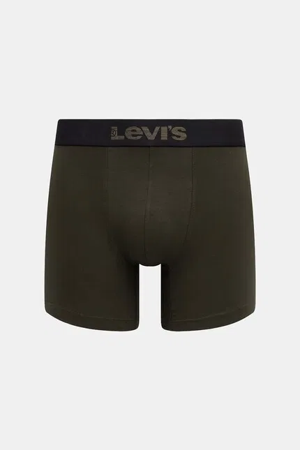 Боксеры из мягкого хлопка с эластаном 2 шт Levi's, зеленый — фото 2