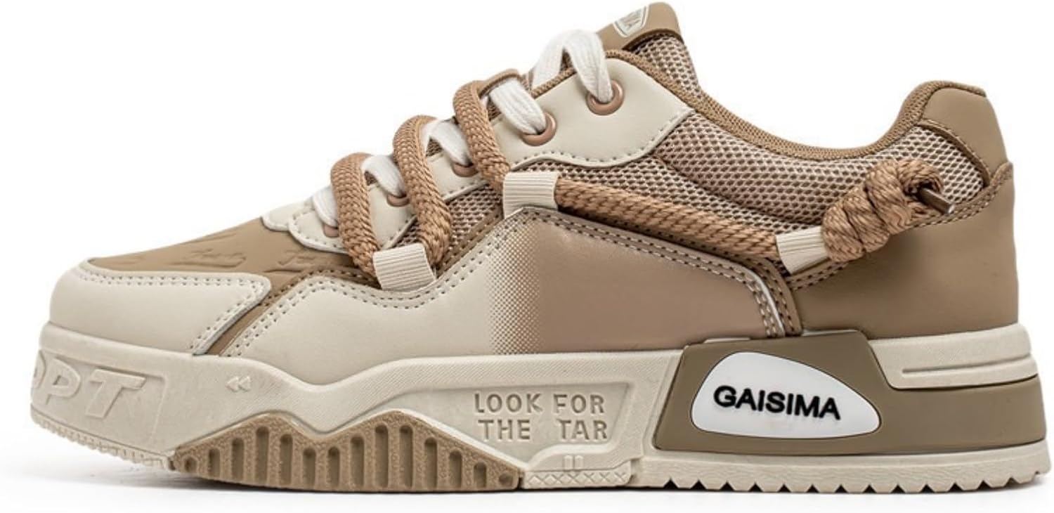 

Мужские массивные кроссовки на платформе, обувь в стиле 'дед', сетчатый дышащий верх, лето-осень, удобные, повседневные, спортивные, массивная платформа, тренировочные, нескользящие, легкие, размеры 7-11.5 Generic, коричневый