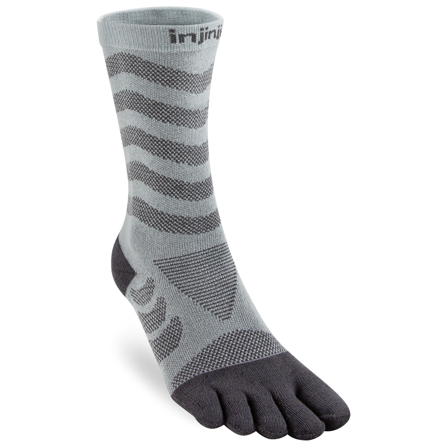 

Носки для бега Injinji Run Technical Crew, цвет Slate