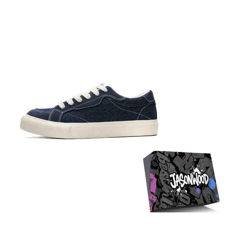 

JASONWOOD Низкие скейтерские кроссовки мужские деним синие, цвет Denim Blue