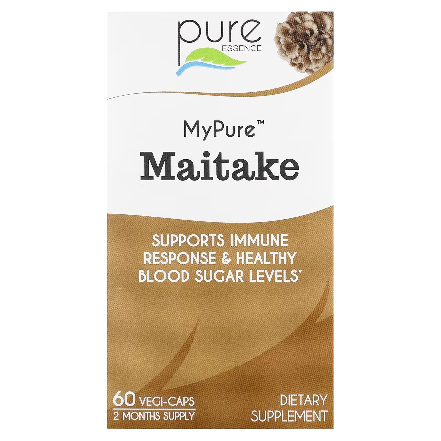 

Экстракт маитаке Pure Essence MyPure Maitake, 60 капсул