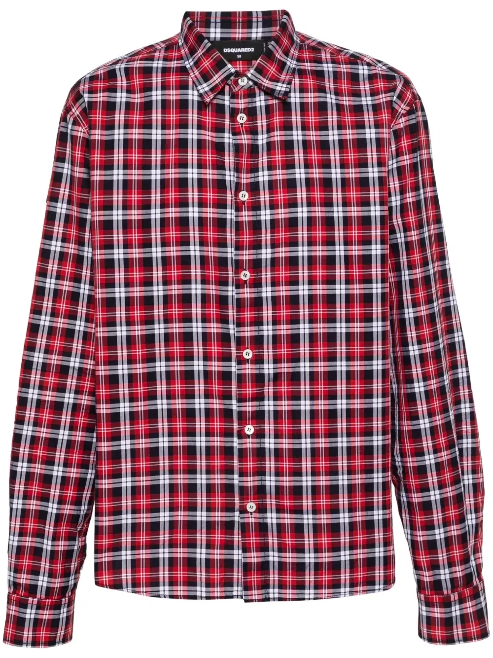 Рубашка Canadian Burbs в клетку Dsquared2, красный