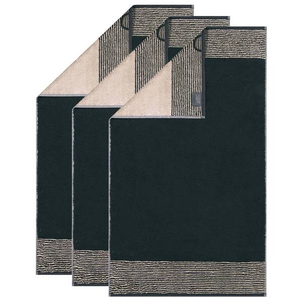 

Гостевое полотенце Cawö Luxury Home Two-Tone 3er Pack, 50x10x30 см, черный