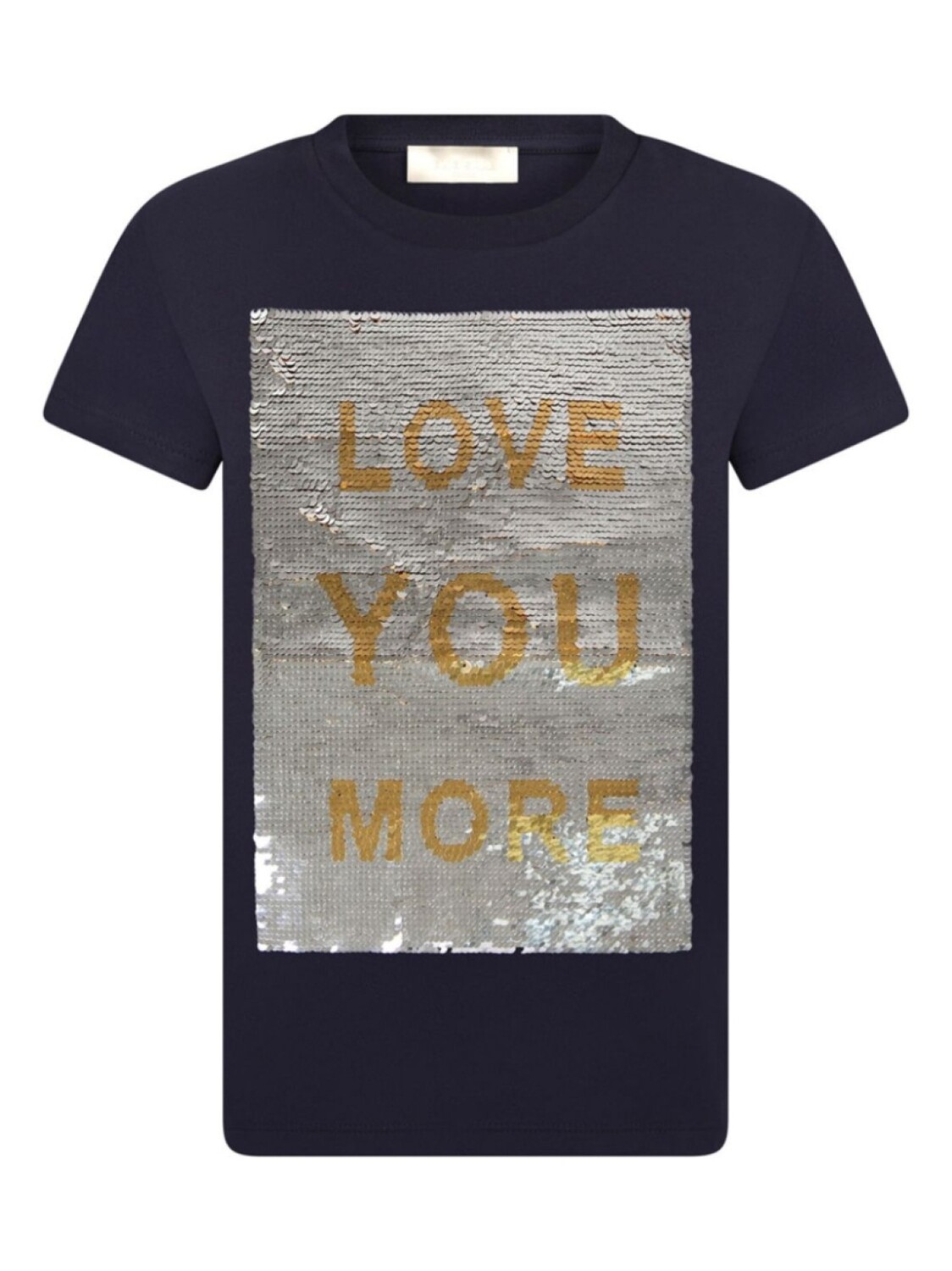 

Elie Saab Junior sequin-panel cotton T-shirt, синий