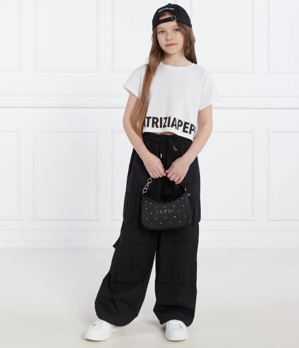 Футболка трикотажная Cropped fit Patrizia Pepe, белый — фото 2